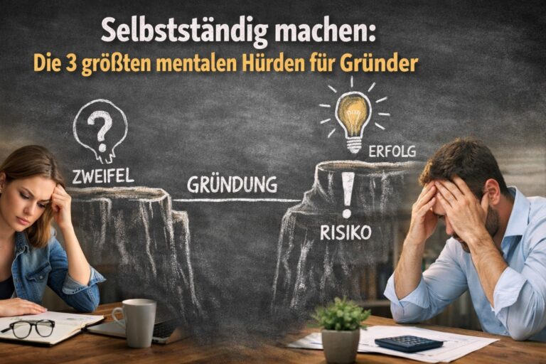 + Selbstständig machen: Die 3 größten mentalen Hürden